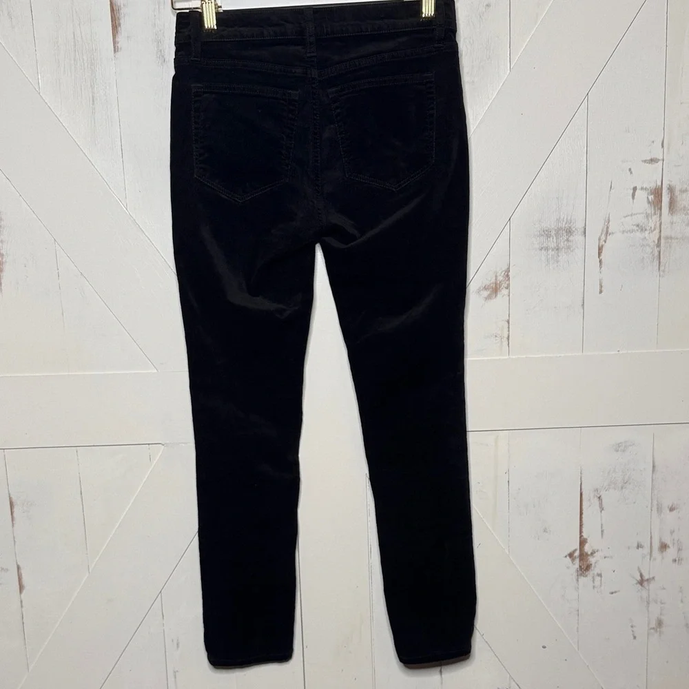 LOFT Black Velvet Slim Fit Pants - Picture 15 of 16
